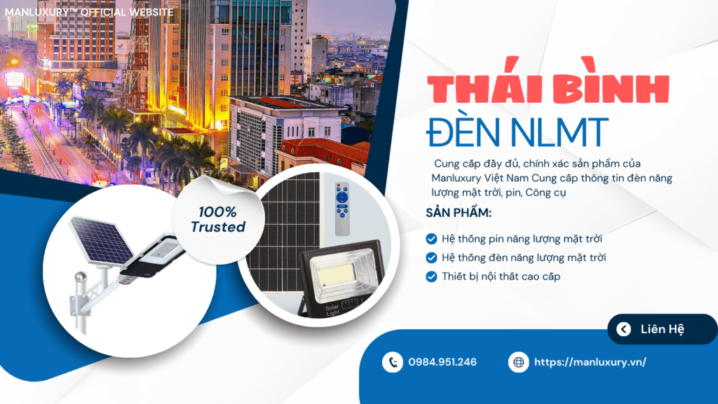 Hệ thống đèn năng lượng mặt trời tại Thái Bình